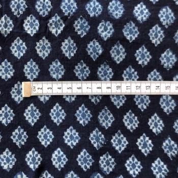 Preview: Indigo Hand Block Print aus Indien – BLUE AKOLA